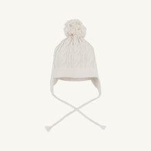 Load image into Gallery viewer, Parrish Pom Pom Hat - Cableknit - Blue, Pink, or Pearl
