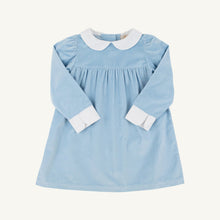 Load image into Gallery viewer, Patsy's Dinner Party Dress - Barrington Blue - Velveteen
