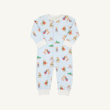 Load image into Gallery viewer, Paxton Playsuit - Christmastime Cuties (Blue) - Pima
