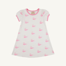 Load image into Gallery viewer, Penny's Play Dress - Merrimack Quack Quacks w/ Palm Beach Pink
