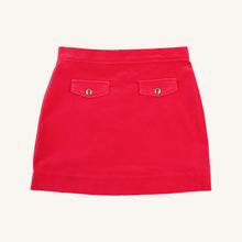 Load image into Gallery viewer, Perrin Pocket Skirt - Richmond Red - Velveteen
