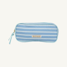 Load image into Gallery viewer, Peyton Pencil Pouch - Sarasota Sky Stripe w/ Sea Island Seafoam
