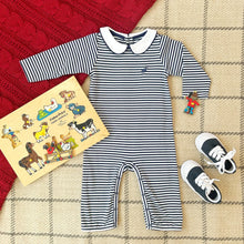 Load image into Gallery viewer, Potter&#39;s Playsuit - Nantucket Navy Stripe
