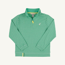 Load image into Gallery viewer, Prepletic Hayword Half Zip - Gibson Island Green Stripe - Performance
