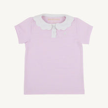 Load image into Gallery viewer, Prepletic™ Preppy Polo - Valley High Violet Stripe w/ White
