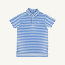 Load image into Gallery viewer, Prepletic™ Prim &amp; Proper Polo - Sunrise Blvd Blue Stripe
