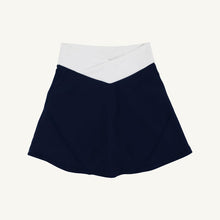 Load image into Gallery viewer, Prepletic® Katey Cross Skort - Nantucket Navy w/ Worth Ave White - Athletic
