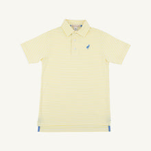 Load image into Gallery viewer, Prim &amp; Proper Polo - Lake Worth Yellow Stripe

