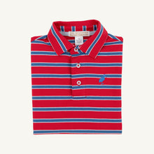 Load image into Gallery viewer, Prim &amp; Proper Polo - Richmond Red, Wood Boat Blue, &amp; Buckhead Blue Stripe
