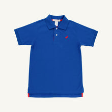 Load image into Gallery viewer, Prim &amp; Proper Polo - Rockefeller Royal w/ Richmond Red Stork - Short Sleeve
