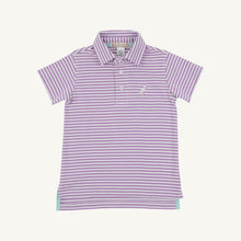 Load image into Gallery viewer, Prim &amp; Proper Polo - Valley High Violet Stripe
