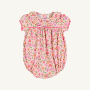 Ramona Ruffle Collar Bubble - Grand Cayman Gardens w/ Romany Rose - Pima