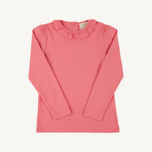 Load image into Gallery viewer, Reece Ruffle Top - Parrot Cay Coral - Long Sleeve
