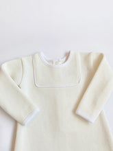 Load image into Gallery viewer, Rock Me Romper - Palmetto Pearl w/ Worth Ave White - Ribbed
