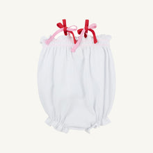 Load image into Gallery viewer, Rosey Romper - Worth Ave White w/ Pier Party Pink &amp; Red - Strawberry - Pima
