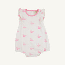 Load image into Gallery viewer, Ruehling Ruffle Bubble - Merrimack Quack Quacks w/ Palm Beach Pink - Pima
