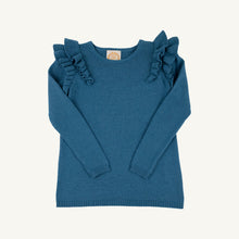 Load image into Gallery viewer, Ruehling Ruffle Sweater - Barnsley Blue
