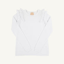 Load image into Gallery viewer, Ruehling Ruffle Sweater - Worth Ave White
