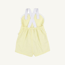 Load image into Gallery viewer, Ruthie Romper - York Yellow &amp; Worth Ave White - Dallas Dot
