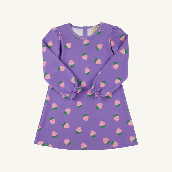 Sadie Sweatshirt Dress - Sanibel Strawberry - Palisades Purple