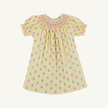Load image into Gallery viewer, Sandy Smocked Dress - Fairway Floral w/ Winter Park Pink Smocking - Pima
