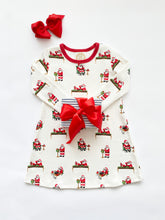 Load image into Gallery viewer, Polly Play Dress - Serious Santa Business - Long Sleeve - Heavy Knit
