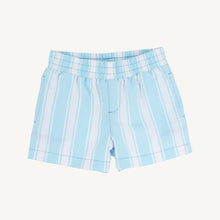 Load image into Gallery viewer, Sheffield Shorts - Belhaven Blue Ticking Stripe w/ Wood Boat Blue
