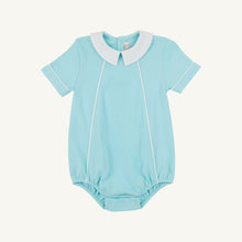 Load image into Gallery viewer, Biltmore Bubble - Edisto Egg Blue w/ Worth Ave White - Short Sleeve - Pima
