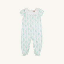 Load image into Gallery viewer, Short Sleeve Darla Day Romper - Befitting Bows w/ Worth Ave White
