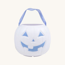 Load image into Gallery viewer, Sir Proper&#39;s Pumpkin Pail - Worth Ave White - with Pink or Blue
