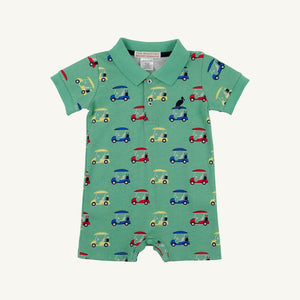 Sir Proper's Romper - Buggy and Ball w/ Nantucket Navy - Pima