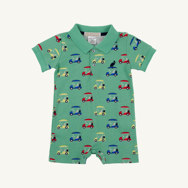 Sir Proper's Romper - Buggy and Ball w/ Nantucket Navy - Pima