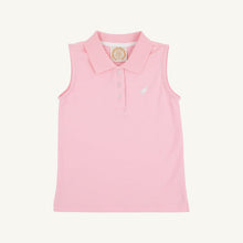 Load image into Gallery viewer, Sleeveless Anna Price Polo - Pier Party Pink w/ Worth Ave White

