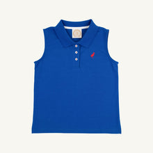 Load image into Gallery viewer, Sleeveless Anna Price Polo - Rockefeller Royal w/ Richmond Red
