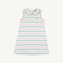 Load image into Gallery viewer, Maude's Peter Pan Collar Dress - Tradd Street Stripe w/ Pier Party Pink - Sleeveless
