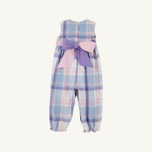 Load image into Gallery viewer, Rebecca Romper - Peach Blossom Plaid w/ Palm Beach Pink - Sleeveless
