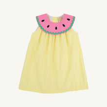 Load image into Gallery viewer, Tabitha's Teacher's Pet Dress (Sleeveless) - Lake Worth Yellow - Watermelon
