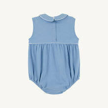 Load image into Gallery viewer, Sleeveless Bradford Bubble - Sarasota Sky w/ Worth Ave White - Pima
