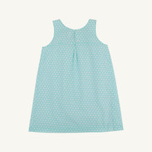 Load image into Gallery viewer, Spencer Smocked Dress - Dunmore Doo-Dad w/ Worth Ave White - Sleeveless
