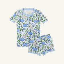 Load image into Gallery viewer, Sutton's Short Set - Bal Harbour Hippo w/ Beale Street Blue
