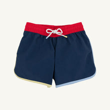 Load image into Gallery viewer, Tanner Trunks - Nantucket Navy w/ Red &amp; Beale Street Blue
