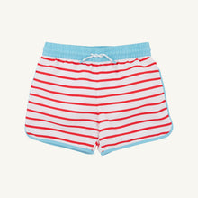 Load image into Gallery viewer, Tanner Trunks - Richmond Red Stripe w/ Belhaven Blue
