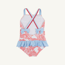 Load image into Gallery viewer, Taylor Bay Bathing Suit - Big Fish Red w/ Beale Street Blue
