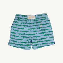 Load image into Gallery viewer, Tortola Swim Trunks - See Ya Later Alligator w/ Palm Beach Pink
