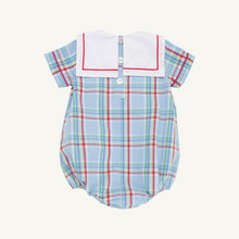 Load image into Gallery viewer, Towne's Top Sail Bubble -  Kensington Court Plaid w/ White - Woven
