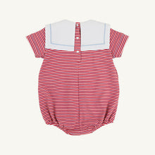 Load image into Gallery viewer, Towne's Top Sail Bubble -  Richmond Red, Beale St Blue, and White Stripe - Pima
