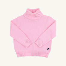 Load image into Gallery viewer, Townsend Turtleneck Sweater - Pier Party Pink w/ Nantucket Navy
