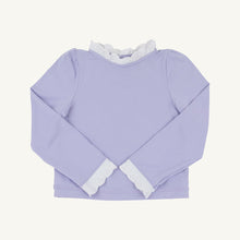Load image into Gallery viewer, Winnie's Wave Spotter Swim Shirt - Lauderdale Lavender w/ Worth Ave White - Keyhole - UPF
