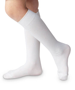 Jefferies Classic Knee Socks - White or Navy - Nylon