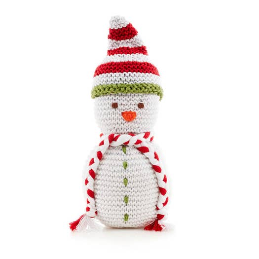 Knit Snowman Rattle